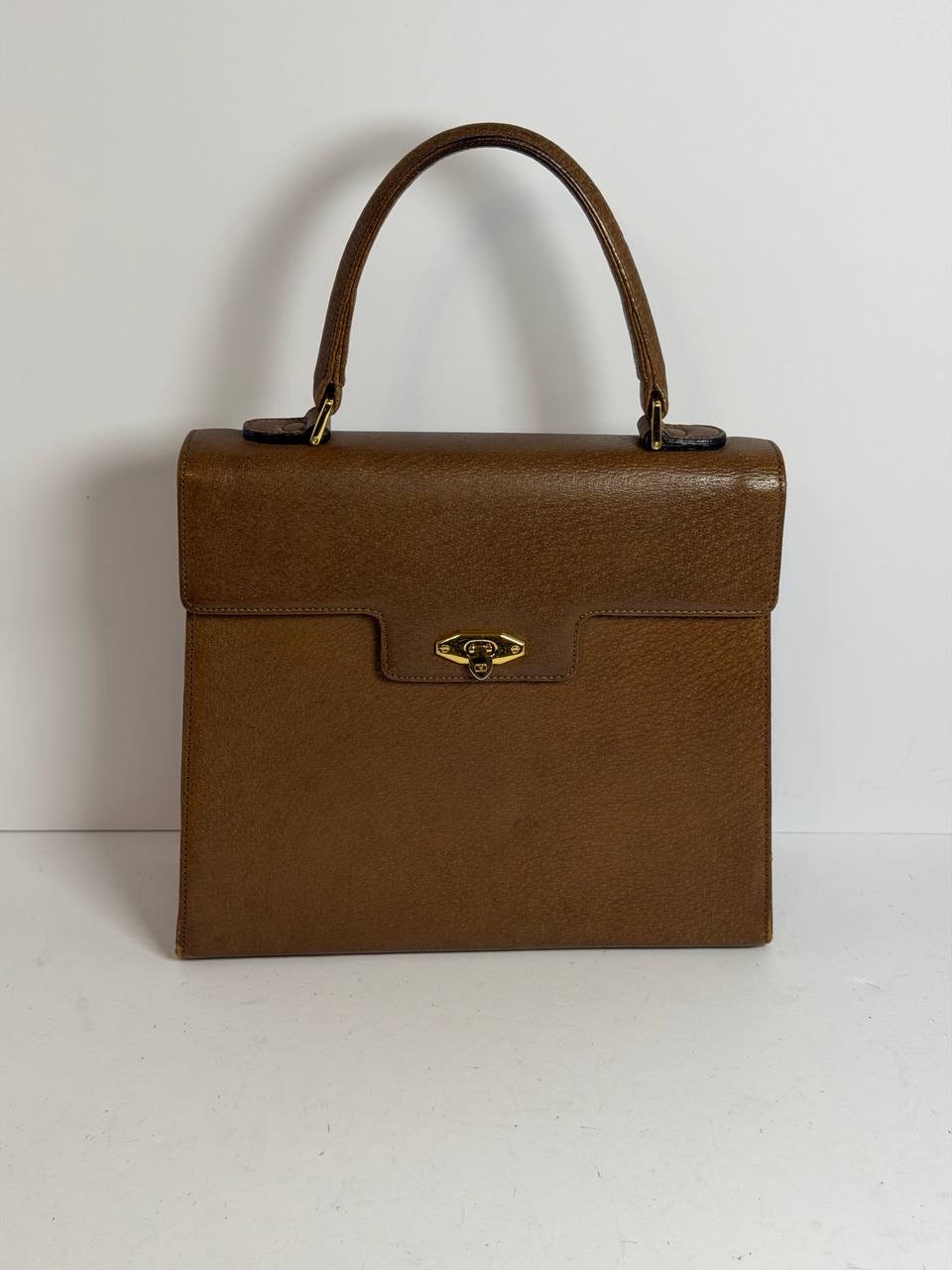 Vintage Valentino Garavani Brown Leather Satchel